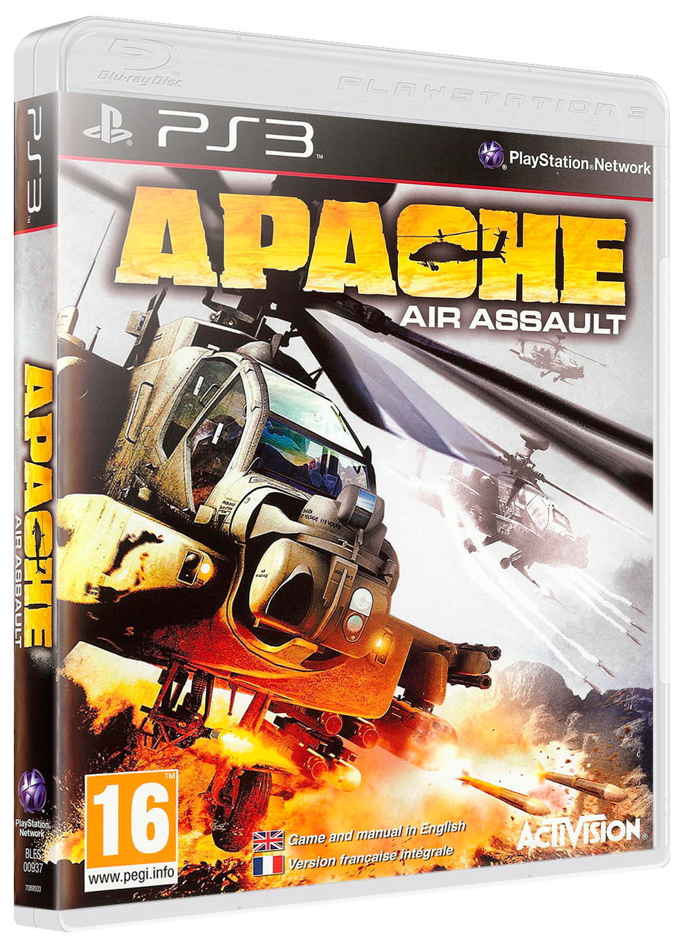Apache: Air Assault box art for Playstation 3
